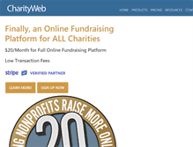 Tablet Screenshot of charityweb.net